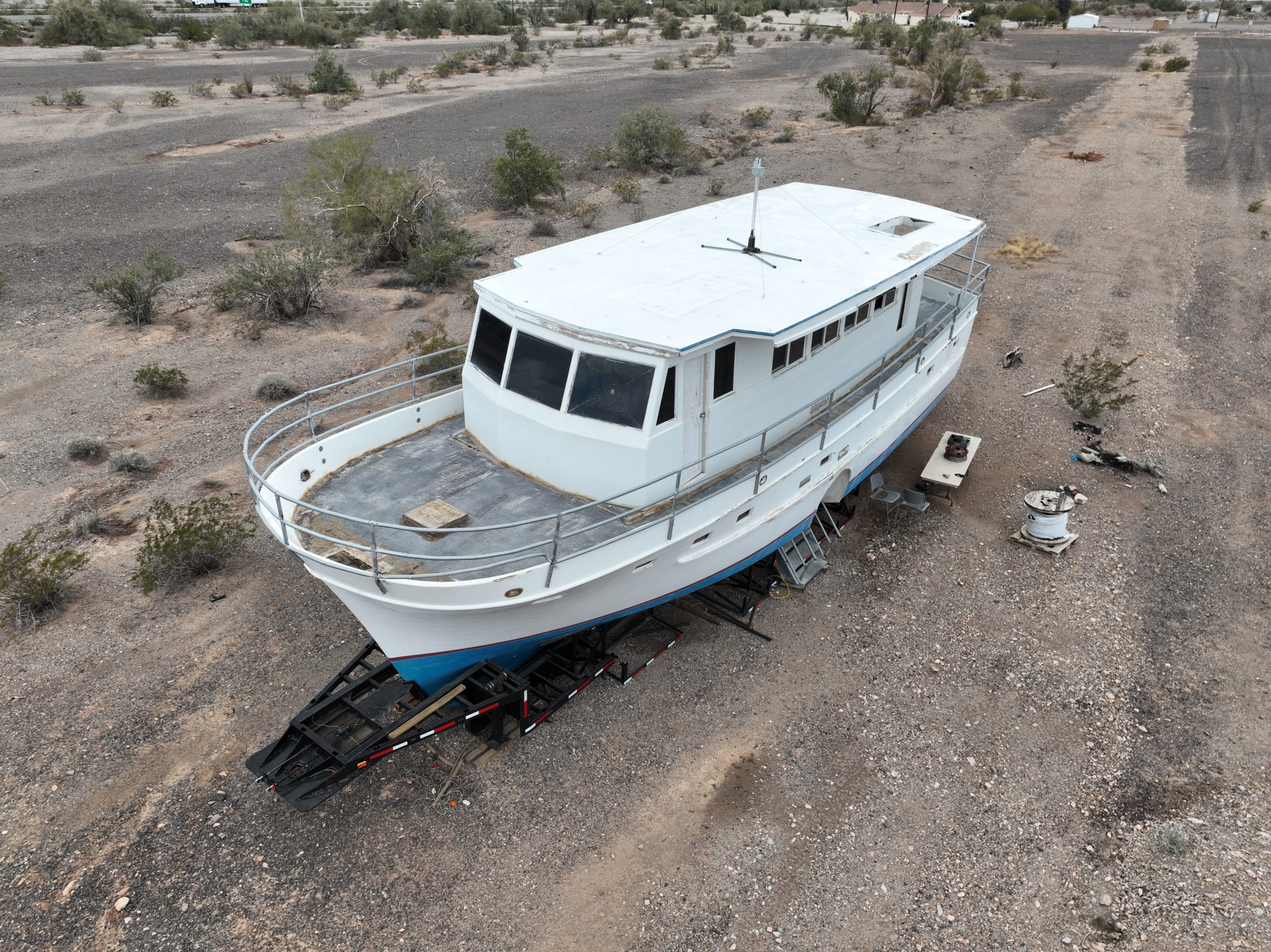 Abandoned Boat in the desert